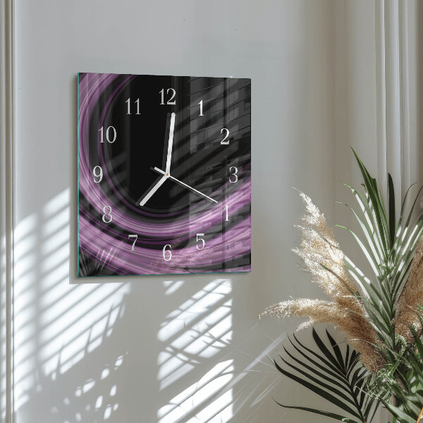Reloj cuadrado Líneas abstractas