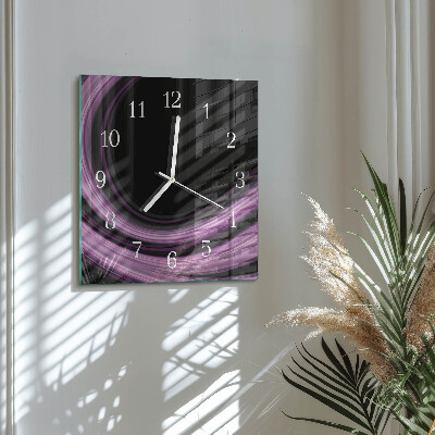 Reloj cuadrado Líneas abstractas