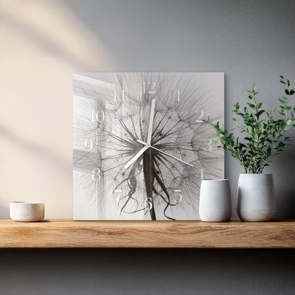 Reloj cuadrado Diente de león