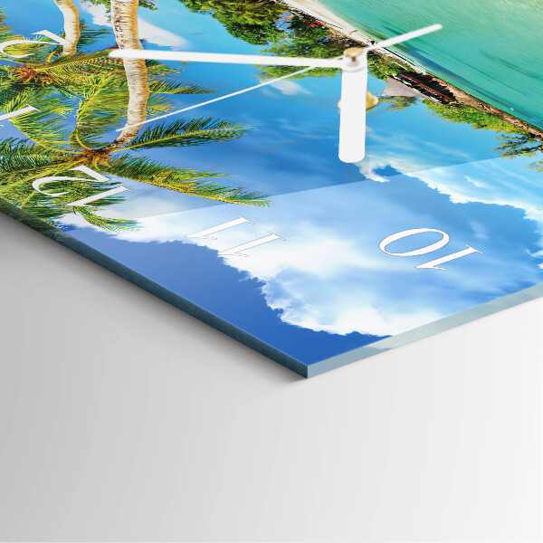 Reloj cuadrado Palmeras de playa