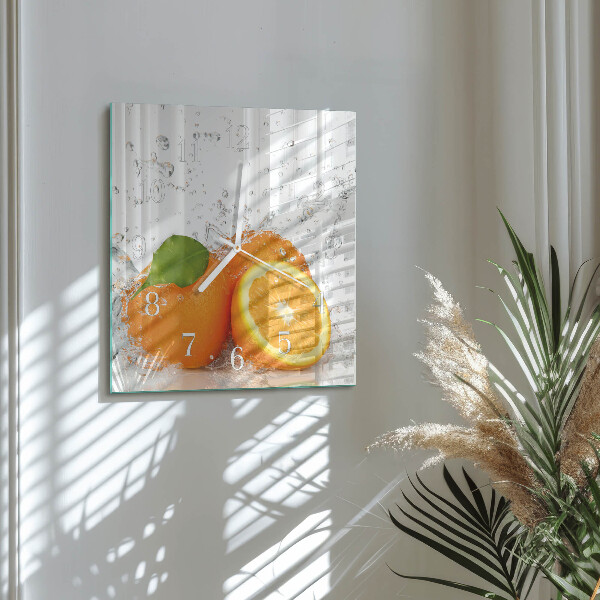 Reloj cuadrado Naranjas