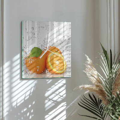 Reloj cuadrado Naranjas