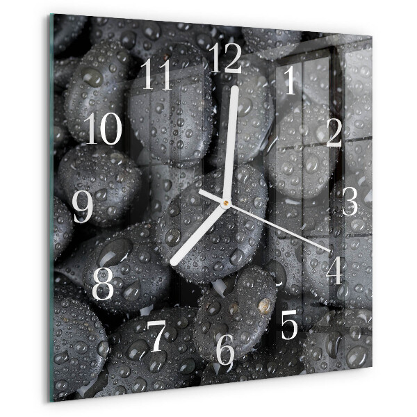 Reloj cuadrado Piedras Agua