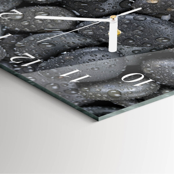 Reloj cuadrado Piedras Agua