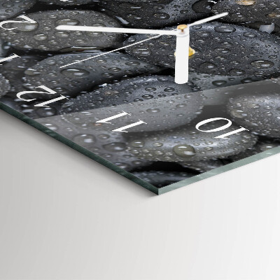 Reloj cuadrado Piedras Agua