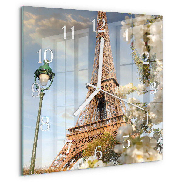 Reloj cuadrado Torre Eiffel de París
