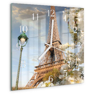 Reloj cuadrado Torre Eiffel de París