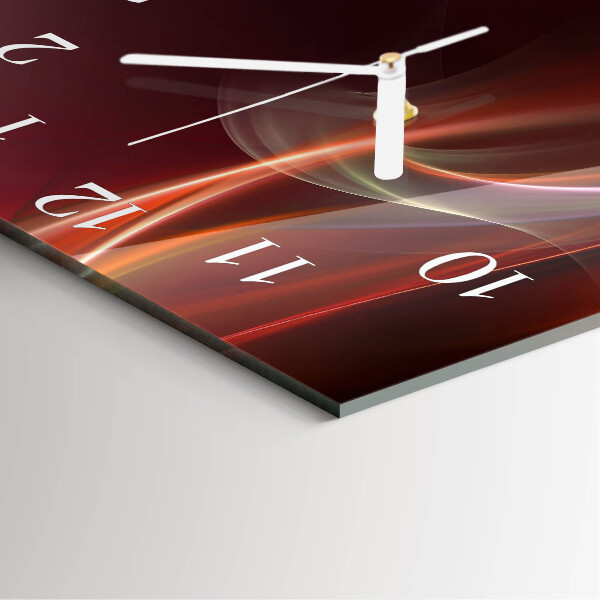 Reloj cuadrado Líneas abstractas