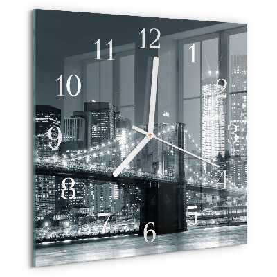 Reloj cuadrado Puente horizontal