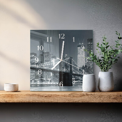 Reloj cuadrado Puente horizontal