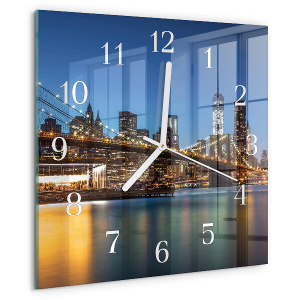 Reloj cuadrado Puente horizontal