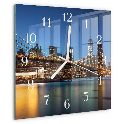 Reloj cuadrado Puente horizontal