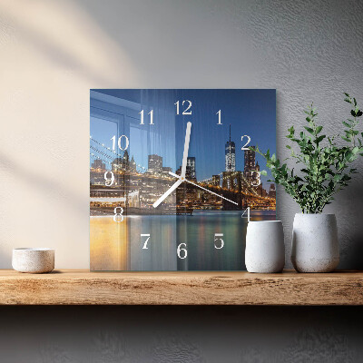Reloj cuadrado Puente horizontal