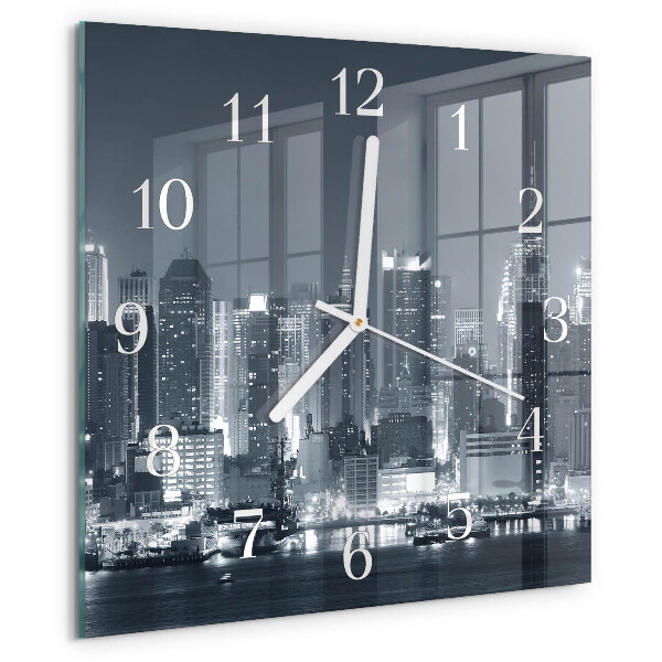 Reloj cuadrado Noche del horizonte