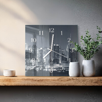 Reloj cuadrado Noche del horizonte