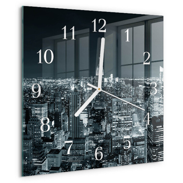 Reloj cuadrado Noche del horizonte