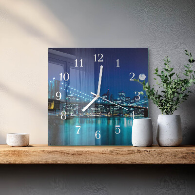 Reloj cuadrado Noche del horizonte