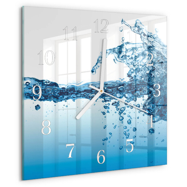 Reloj cuadrado Agua