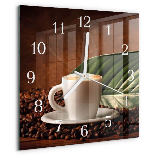 Reloj cuadrado Taza de café