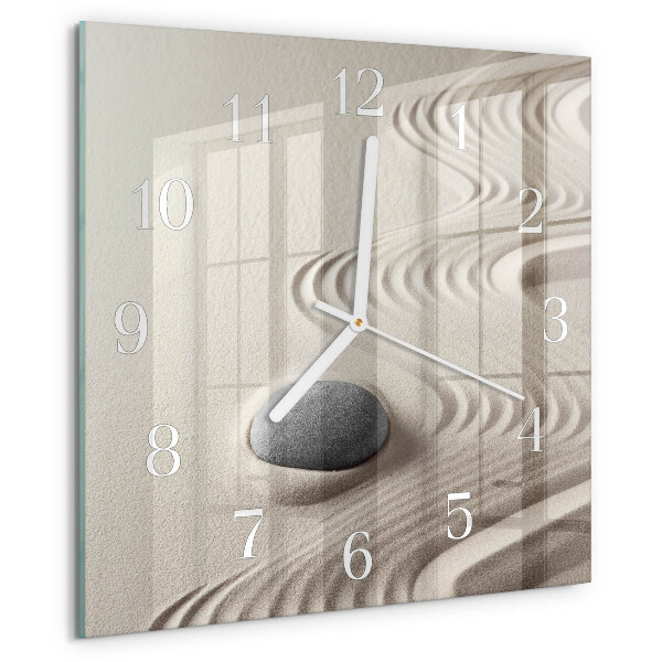 Reloj cuadrado Arena de piedra