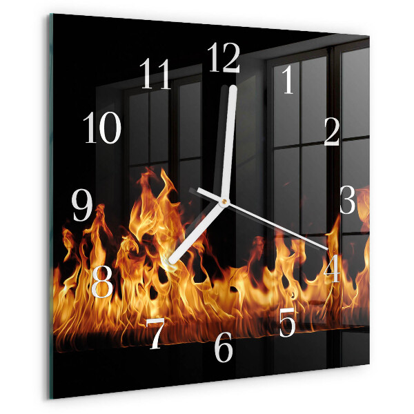 Reloj cuadrado Fuego