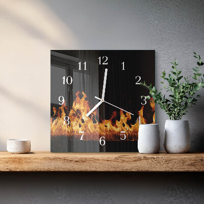 Reloj cuadrado Fuego