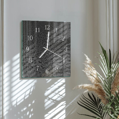 Reloj cuadrado Gotas de agua