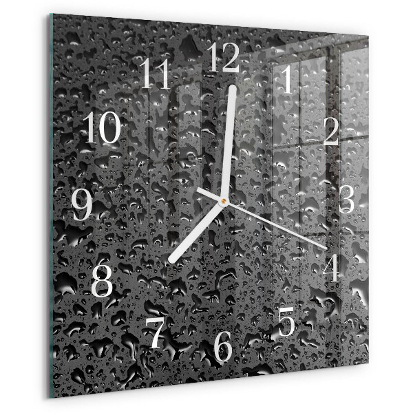 Reloj cuadrado Gotas de agua