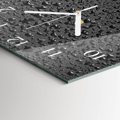 Reloj cuadrado Gotas de agua