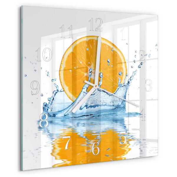 Reloj cuadrado Agua de naranja