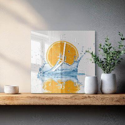 Reloj cuadrado Agua de naranja