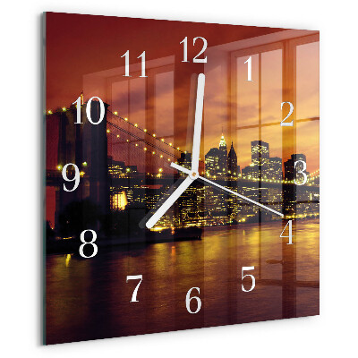 Reloj cuadrado Puente horizontal