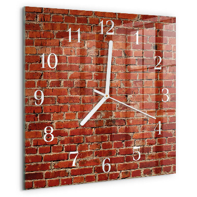 Reloj cuadrado Muro de ladrillo