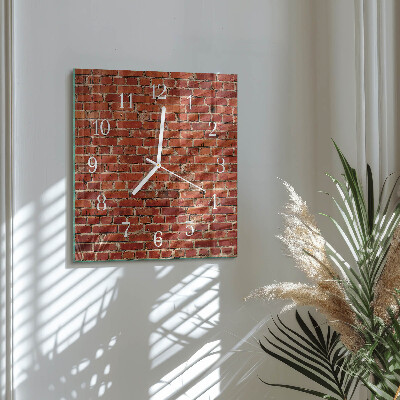 Reloj cuadrado Muro de ladrillo