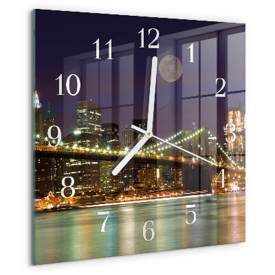 Reloj cuadrado Puente horizontal