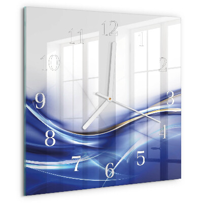 Reloj cuadrado Líneas abstractas