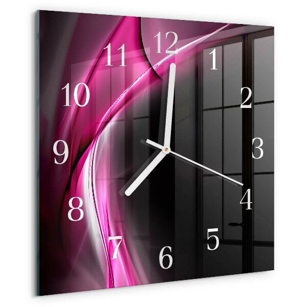 Reloj cuadrado Líneas abstractas