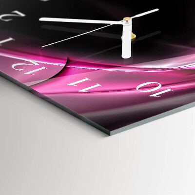 Reloj cuadrado Líneas abstractas