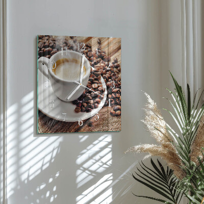Reloj cuadrado Taza de café