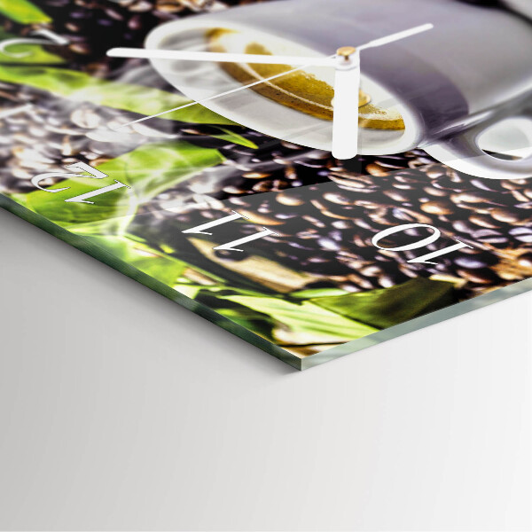 Reloj cuadrado Taza de café