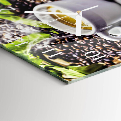 Reloj cuadrado Taza de café