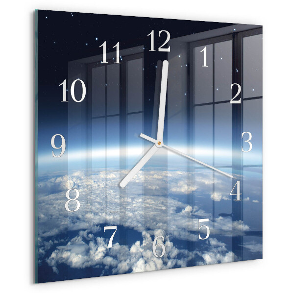 Reloj cuadrado El universo de la Tierra