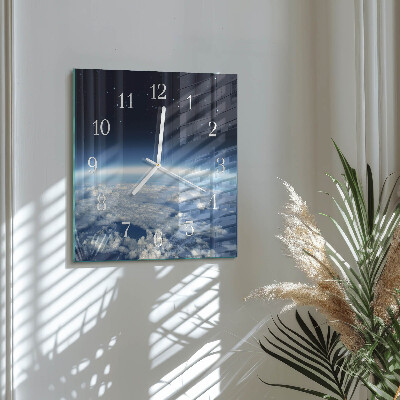Reloj cuadrado El universo de la Tierra