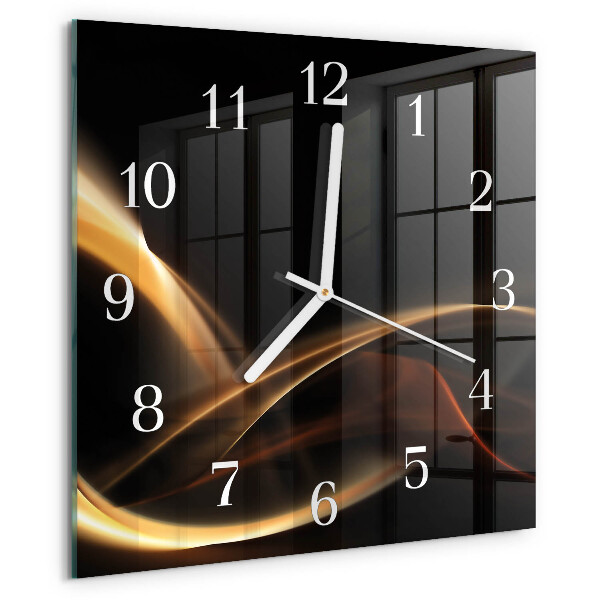 Reloj cuadrado Líneas abstractas