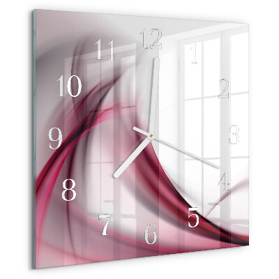 Reloj cuadrado Líneas abstractas