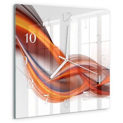 Reloj cuadrado Humo abstracto