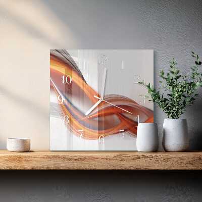 Reloj cuadrado Humo abstracto