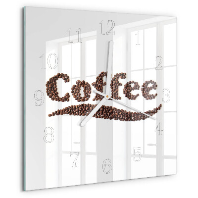 Reloj cuadrado Café 