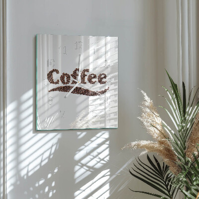Reloj cuadrado Café 
