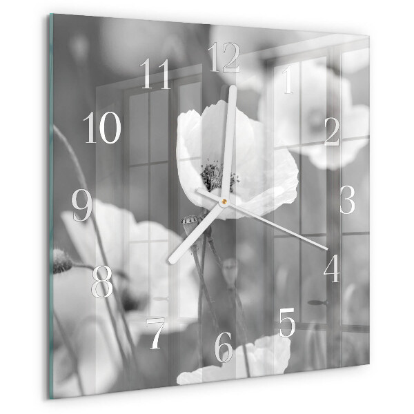 Reloj cuadrado Amapolas